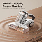 JIGOO Bed Vacuum Cleaner with Dust Sensor, Mattress Vacuum Cleaner with UV & Ultrasonic and High Heating, 13Kpa Suction 500W Powerful Double-Cup Handheld Vacuums (J300, Corded)