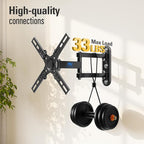 Mounting Dream Monitor Wall Mount for Most 17-39 Inch (Some up to 42 inch)，UL Listed TV Mount TV Bracket with Articulating Arms Tilt Swivel Extension Rotation, Up to VESA 200x200mm and 33 lbs, MD2462