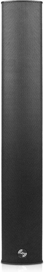 Sound Town Weatherproof Compact Aluminum Line Array Column Speaker with Wall Mount Bracket, 6 x 3 Woofers, 4 x 1.2 Dome Tweeters, Black, for Church, Indoor & Outdoor Installation (CARPO-M64B)