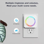 Door Chime, Door Sensor Chime When Door Opens, BITIWEND Door Entry Alarm for Business/Home/Office/Store, 600 FT Range, 32 Chimes 5 Adjustable Volume Door Ringer Alert 1Sensor + 1Receivers White