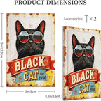 Bvtewkhz Black Cat Vintage No Device Single Blank Decorative Outlet Covers Light Switch Plate Electrical Receptacle Switchplate For Bathroom Kitchen Bedroom