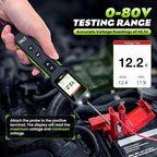 JDIAG Automotive Circuit Tester 0-80V DC, 12V 24V Digital Multimeter with Waveform Display, Buzzer, Flashlight, Short Finder, Continuity Tester, Voltage Tester for Diagnostic, Activating Components