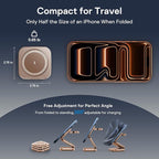 5-in-1 Wireless Charger for MagSafe, AC ISLAND Portable Travel Charging Station, 35W Max Fast Foldable Magnetic Stand, Evolved for iPhone 17-12 & Air Series, Apple Watch, AirPods (with 35W Adapter)