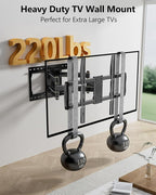 FORGING MOUNT Heavy Duty TV Wall Mount for 42-110" TVs up to 220lbs with 8.2" Sliding Moving for Screen Centering, Full Motion TV Mount Fit 24"-16" Studs with Swivel,Tilt&Level, Max VESA 800x600mm