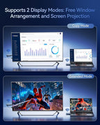 2026Upgrade Wireless HDMI Transmitter and Receiver 328FT/100M, Low-Latency Dual-Band 5.8+2.4G LDS Antenna, 4K Decode 10Bit 1.08 Billion Hues Display Video and Audio to Monitor from PC/Projector/TV Box