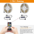 PAUTIX RF Remote Dimmer CCT Tunable COB LED Strip Lights,17-Key Wireless Remote and Controller DC 5-24V for CCT COB LED Tape Lights,Timer Function