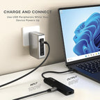 Satechi 7 in 1 USB C Hub Multiport Adapter with Ethernet, HDMI 4K@60Hz, 100W PD Charging, 2X USB-A Data Ports, Micro/SD Card Readers for MacBook Air/Pro M5/M4, iPad, Windows - Black
