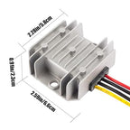 MGGi DC/DC Voltage Reducer Converter Regulator 12V 24V Step Down to 5V 3A 15W, Converter Regulator Power Supply Module Buck Transformer for Golf Cart Forklifts Car Vehicle, Aluminum