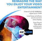 OREI HDMI Extender UltraHD Over Single Cat6/Cat7 Cable 4K @ 60Hz with HDR & IR Control - Up to 165 ft EDID Management
