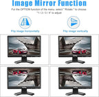 Suprlipy 15.6 inch FHD Small IPS Monitor LCD Display Screen 1920x1080 60Hz 16:9 with BNC VGA AV Input Built-in Lounspeakers for CCTV Security Camera DVR PC RasPi