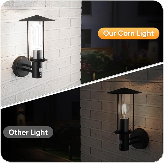 XYCN 2 Pack 300W Corn LED Light Bulb Fanless,5000K Daylight(3000 Watt Equivalent) E26/E39 Large Mogul Base LED Cob Lamp 44,000LM for Outdoor Indoor Garage Warehouse Factory Workshop Street Backyard