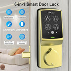 Lockly Secure Pro Wi-Fi Smart Door Lock, Keyless Entry with PIN Genie® Digital Keypad, 3D Biometric Fingerprint Sensor Front Door Lock Deadbolt, Voice Control & Auto Lock - Deadbolt Edition