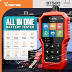 Car Battery Tester 6V 12V 24V VDIAGTOOL BT500, 5-3000 CCA Battery Load Tester, Starter Alternator Tester Automotive Charging Cranking System Analyzer for Car Truck Motorcycle SUV ATV Boat