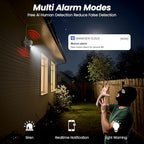 Cinnado 2K Cameras for Home Security-2.4G WiFi Outdoor Camera Wireless Solar/Battery Powered, 360° Viewing, Human Detection, Color Night Vision, Cloud/SD Storage B6 (B6-White-3pack-2.4G)