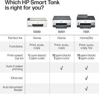 HP Smart Tank 5000 Wireless All-in-One Ink Tank Printer, Scanner, Copier with 2 Years of Ink Included, Best-for-Home, Cartridge-Free, Refillable, AI-Enabled (5D1B6A)