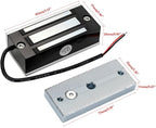 Electric Magnetic Lock 60KG 130LBS Holding Force Electromagnet Lock 12V Fail Safe NC Mode Single Door for Access Control System