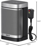 DREO Space Heater for Bathroom and Indoor, Portable Heater, 1500W Safe and Quiet PTC Ceramic Heater, 41-95°F Digital Thermostat, 70°Oscillating, Remote, ALCI Safety Plug, 12h Timer, 5 Modes
