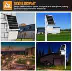 300W LED Solar Flood Lights,24000Lumens Street Flood Light Outdoor IP67 Waterproof with Remote Control Security Lighting for Yard, Garden, Gutter, Swimming Pool, Pathway, Basketball Court, Arena