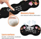 Ergonomic Keyboard Wrist Rest & Mouse Pad Wrist Rest Set,Large Gaming Desk Mat 31.5"x 11.8" with Non-Slip Base,Memory Foam,Easy Typing Pain Relief for Home & Office,Floral Quote Bible Verse Psalm 46:5