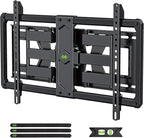 USX Mount Ultra Slim TV Wall Mount for 37-90 inch TVs, Low Profile Full Motion TV Mount with Swivel Articulating Dual Arms, Wall Bracket for Max VESA 600x400mm Holds 120lbs, Fits 16"/18"/24" Studs