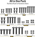 Mounting Dream TV Mounting Hardware TV Mount Screws Kit Comes with M4, M5, M6, M8 Screws, Includes Spacers and Washers, Fits Any TVs Up to 82 Inch, Works with Any Wall Mount MD5754