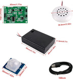 Geekstory MP3 Playback Kit Voice Recording Module Sound Recorder Board with Speaker+PIR Sensor Support USB Download and TF Card for DIY Welcoming Toys Greeting Card Music Box