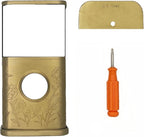 Garden Video Doorbell Cover (Compatible with Ring 3, 3 Plus, 4, Battery Plus, and Battery Pro) (Brass)