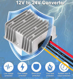EAGWELL 12V to 24V Boost Converter 5A 120W DC 12V to 24V Step Up Converter Voltage Regulator Transformer for Golf Carts, Solar System, RV, LED Lights