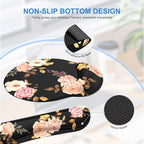iCasso Desk Mat, Gaming Mouse Pad Wrist Support Set,4in1 XXL Large Mousepad + Keyboard Wrist Rest+Mouse Wrist Rest+Coaster Set with Ergonomic Design for Home Office Table Computer-Penoy
