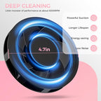 Woput Nail Dust Collector, 1600PA Professional Nail Vacuum Dust Collector Fan with Filter Papers (30 Pcs) for Acrylic Nail Polishing & Manicure at Nail Salon & Home - Pink