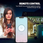 Smart Wall Outlet, Smart Tamper Resistant Outlet Compatible with Alexa and Google Assistant, Remote Control, ETL & FCC Approvel Samrt Receptacle, Requires 2.4 GHz Wi-Fi, No Hub Required, 2Pack