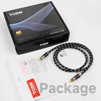 TODN 75-Ohm Coaxial Digital Audio Cable Audiophile 24K Gold-Plated RCA Male Connector SPDIF Coax Cable with OCC-Core, Dual Shielded for Subs/TVs/Apms (4.9ft /1.5m)