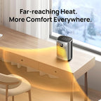 DREO Space Heater for Indoor, Portable Heater, 1500W Compact Ceramic Convection Electric Space Heater,70°Oscillating, Remote, 3-Heat Levels