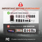 2 for Genie Garage Door Opener Remote G3T-A G3T-R G3T-BX Intellicode【10-Years-Warranty】