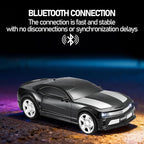 WSTER Classic Sports Car Model Bluetooth Speaker, Portable Wireless Outdoor Speaker with HD Sound, TWS Pairing, Truck Bluetooth Speaker, Parties & Home Audio (Black)