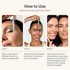 Solawave 4-in-1 Red Light Therapy Wand for Face & Neck | Beauty Device with Galvanic Current, Massager & Warmth | Anti-Aging, Wrinkle Reduction, Skin Tightening, Depuffing & Rejuvenation (Matte Black)