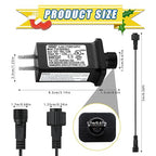 30V 6W Class 2 Power Supply Replacement LED Transformer IP44 LED Light Controller Low Voltage Transformer for Christmas String Light Inflatable Device (30V6W Steady on 1PC)