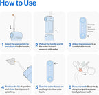 usmile C10 Portable Water Flosser – Travel-Friendly, 95-Day Battery, 4 Modes, 360° Nozzle, 180ml Tank, IPX7 Waterproof, Dentist-Recommended for Braces, Implants & Sensitive Gums (Inkstone Black)