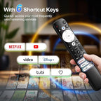 Voice for Hisense-Google-TV-Remote Control Replacement for All Hisense 2022-2026 Mini-LED ULED 4K Google Smart TVs