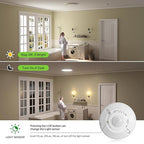 RAYZEEK 360 Degree Ceiling Mount Occupancy Sensor Switch, 5A,120V, High Sensitive Ceiling Motion Sensor,1600 Sq Ft Coverage, Commercial or Residential Automatic Sensing Solution,Neutral Wire Required