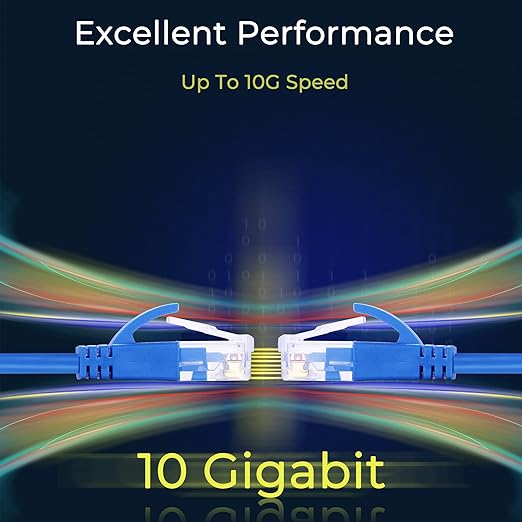 Rapink Patch Cables Cat6a 3ft (50 Pack) Slim, Cat6a Ethernet Patch Cable 10G Support, Snagless Cat 6 Patch Cable for Patch Panel to Switch, Flexiable Cat 6a Ethernet Cable with Gold Plated