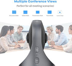 KanDao Meeting Pro 360° Video Conference Room Camera - AI Tracking, Meeting Recording & USB Plug-Play, Portable 8 Mics Array Meeting Camera, Compatible with Zoom/Teams/Google Meet, 5 Smart Modes