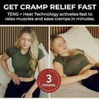 TENS 7000 Heat + TENS Unit for Menstrual Cramp Relief - Wearable Period Pain Device with Heat Therapy & 15 Intensity Levels, USB-C Rechargeable, Discreet & Portable