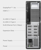 Dell Pro Slim QCS1250 Business Desktop, New OptiPlex Version, Ultra-Quiet Design, Dual 4K Monitor Support, USB-C, Windows 11 (Intel i7-14700, 64GB RAM | 2TB SSD)