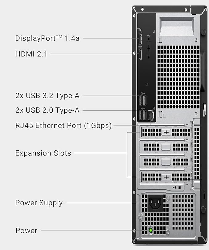 Dell Pro Slim QCS1250 Business Desktop, New OptiPlex Version, Intel Core i7-14700(20 Core, 28 Threads), 16GB DDR5 RAM, 1TB PCIe SSD, Ultra-Quiet Design, Dual 4K Monitor Support, USB-C, Windows 11