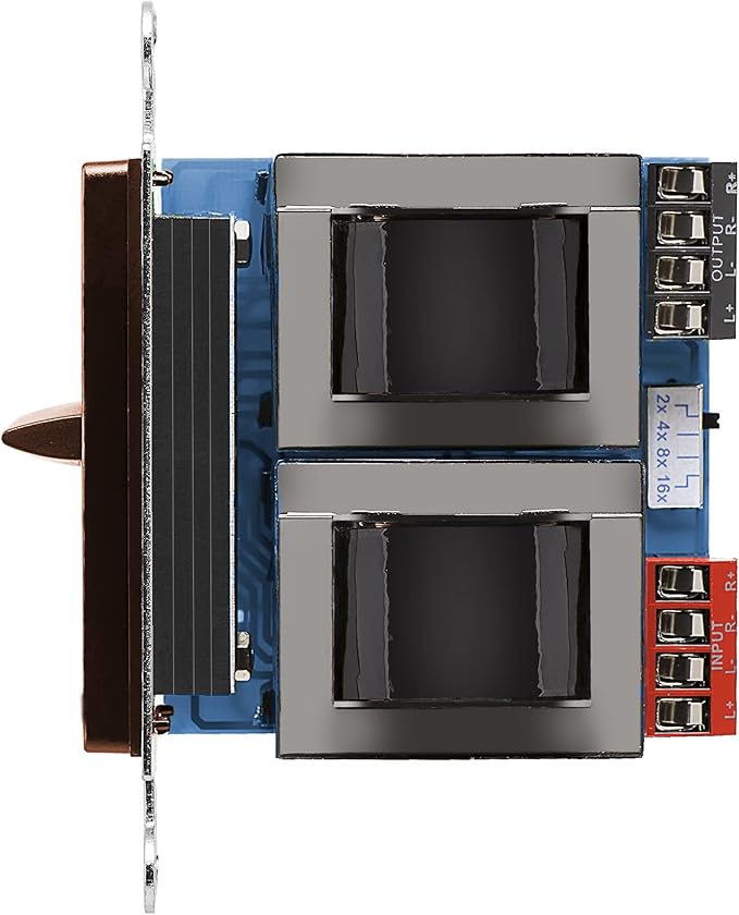 OSD Audio 300W in Wall Volume Control Impedance Matching for Home Speakers, Slider Brown VMS300