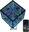 Heepulor Infinity Hyper Cube LED Table Lamp, Color-Changing Music-Sync APP-Controlled Ambient Light for Gaming, Party, Home (10 Inches)