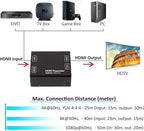 DTECH HDMI Signal Amplifier Booster Repeater 4K 60Hz YUV 444 18Gbps 1080P HDCP 2.2 CEC 3D 4K2K Extender Boost up to 164 Feet Compatible with VR TV Box Blu-ray Player HDTV Monitor Projector Computer