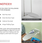 Encasa XO Ironing Board Cover and Pad 49"x18" - 4mm Felt Wide Iron Board Cover with Padding - Heat Resistant, Stain-Safe Dye, Non Slip Elastic Bungee Cord Tightening Iron Table Cover Grey