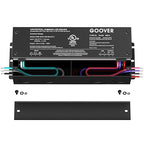 GOOVER 100W Dimmable LED Driver, 12V Triac Dimmable Power Supply, AC to DC Transformer for LED Light, Compatible with Lutron and Leviton Dimmer, Waterproof IP67 and UL Listed